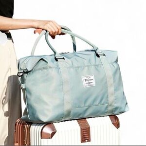 Poshmark: Floless Workshop Light Blue Travel Weekender Bag - NEW